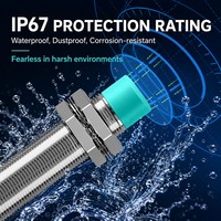 Capteur de proximité capacitif étanche série WTX-CP pour la détection de matériaux non métalliques tels que le plastique, le verre, le bois et les liquides