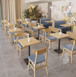 โต๊ะไม้สำหรับร้านอาหารตะวันตกเฟอร์นิเจอร์กระติกน้ำร้อนทำจากไม้สำหรับโรงแรม<span class=keywords><strong>ร้าน</strong></span>กาแฟ<span class=keywords><strong>ร้าน</strong></span>น้ำชานม - Product Image 3