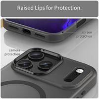 Coque pour iPhone 17 Pro Max avec chargement magnétique sans fil, anti-traces de doigts, translucide, mate, en TPU souple, compatible avec iPhone 17 et 16