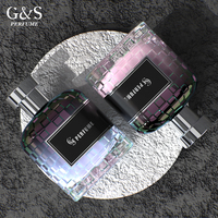 Flacons de parfum vides de luxe personnalisés en verre coloré d'Arabie 50ml/30ml/100ml avec bouchon personnalisé et pulvérisateur à pompe sérigraphié - G&S