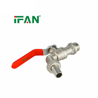 Robinet d'arrêt en laiton IFAN Factory 1/2" 3/4" pour jardin, extérieur, machine à laver