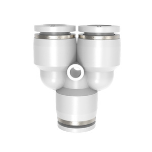 Raccord pneumatique rapide DDE Dade Pneumatics PY T-Connector 0.2-0.8MPA en plastique PBT pour systèmes pneumatiques - Product Image 1