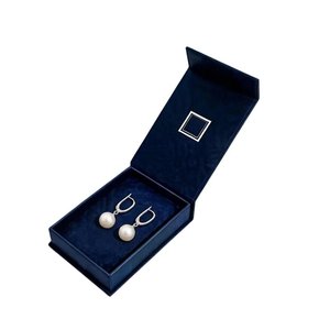 Luxury Gold Foil Magnetic Jewelry <b>Box</b> Premium Rigid <b>Gift</b> <b>Box</b> for Wedding Bridal Jewellery Set - Product Image 3