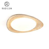 Plafonnier LED moderne nordique Wabi-sabi pour chambre à coucher, en plastique travertin, forme irrégulière, décoration artistique, plafonnier Rayna en travertin
