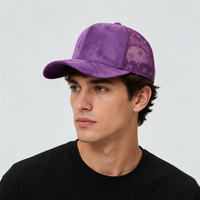 Gorra de Béisbol Trucker de 5 Paneles, Estilo Vintage, con Logotipo Personalizado, Malla y Gamuza, Parche Bordado en 3D, Impermeable, Ajustable, Deportiva, Unisex