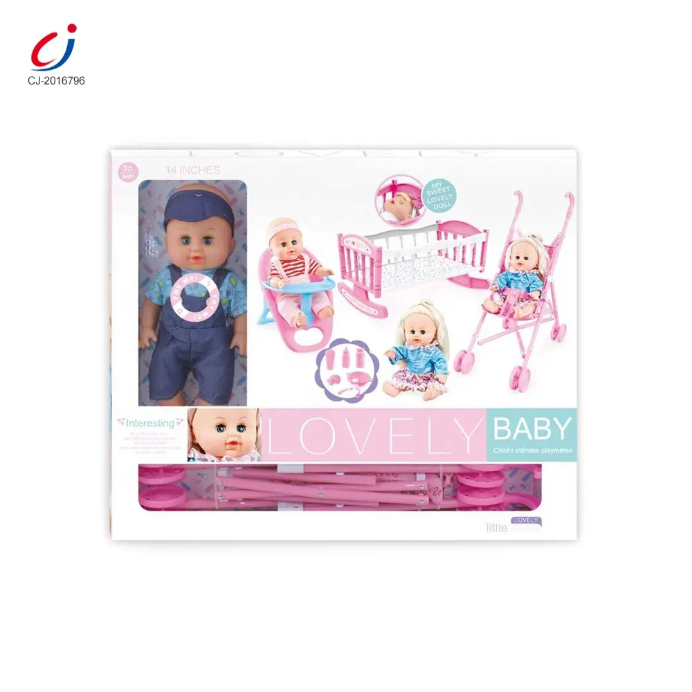 Set Mainan Air Minum 3 Dalam 1, 14 Inci Boneka Bayi Mainan Anak Perempuan Boneka Bayi Silikon Terlahir Kembali Boneka Bayi untuk Dijual