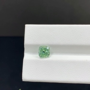 Diamantes Sueltos Messi Gems de 1.31 Quilates, Corte Cojín, Color Verde Intenso Fantasía, Claridad VS1, Certificado IGI, Diamantes Cultivados en Laboratorio - Product Image 1