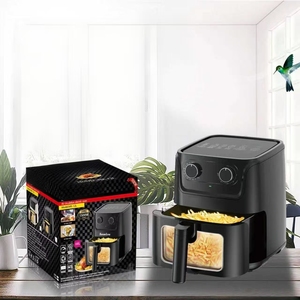 Electrodomésticos de cocina de marca china: freidora de aire eléctrica de diseño clásico y simple mecánica <span class=keywords><strong>Visual</strong></span> de gran capacidad de 10 litros - Product Image 3