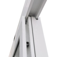 Fenêtre coulissante à cadre en profil PVC standard australien, double vitrage, fenêtres en PVC