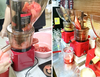 Nieuw ontwerp, populaire commerciële multifunctionele fruitpers, sapcentrifuge voor appels, sinaasappels en peren.