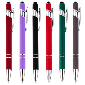 Лидер продаж, рекламная ручка с логотипом на заказ, шариковая ручка, стилус, металлическая ручка с логотипом на заказ