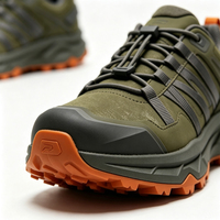 Sepatu Hiking OEM Custom Unisex dengan Tali Cepat, Anti Air, Anti Benturan, Sneakers Trekking Anti Selip, Sol Tebal untuk Segala Medan