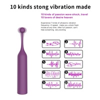 Hochfrequenter, leiser Vibrator für den internationalen Handel: Honigbohnen-Stick für weibliche G-Punkt- und Klitoris-Massage zur Erregerstimulation