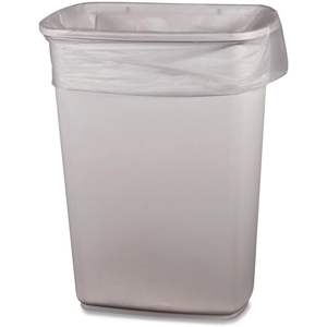 Bolsas de Basura Transparentes Perforadas de Baja Densidad de 16 Galones, 0.5 Mil, 24 x 32, 500/Caja, para Uso Doméstico - Product Image 2