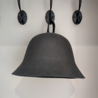 Chapeau de sauna en feutre de laine pour spa à domicile, isolation thermique, anti-vapeur, design seau, pour aromathérapie, bain, douche, cadeau