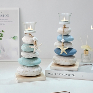Portavelas de Madera y Cristal con Forma de Estrella de Mar, Estilo Mediterráneo, Ecológico, Hecho a Mano, Decoración de Escritorio, Bajo MOQ, <span class=keywords><strong>Rosa</strong></span> Home - Product Image 1