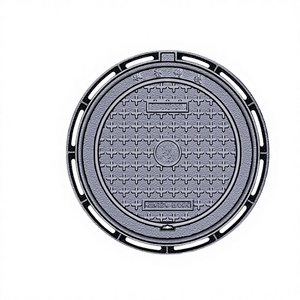 Couvercle de <span class=keywords><strong>regard</strong></span> en <span class=keywords><strong>fonte</strong></span> ductile robuste, formes ronde et carrée, pour eaux pluviales et eaux usées, couvercle Sandwell EN124 - Product Image 6