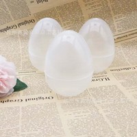 Vente en gros Partyunions XCES-004 Œufs de Pâques géants transparents 9*6.6cm vides et remplissables en plastique pour bonbons, chocolats, jouets, lapin de Pâques