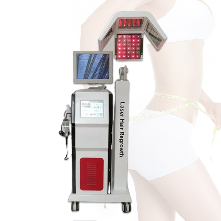 Terapia de bajo nivel 650Nm Máquina de tratamiento láser anticaída de cabello Láser de regeneración capilar
