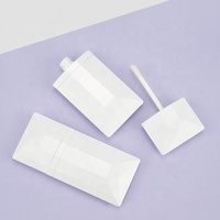 Tubes de brillant à lèvres carrés mats blancs de 4 ml, contenants en plastique pour rouge à lèvres liquide, flacons vides pour huile à lèvres, emballage pour blush liquide