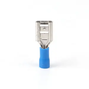 FDD Blue Color Female Crimp Terminal Connectors Spade Terminalal Wire Terminal Insulated 2mm Connector Terminal