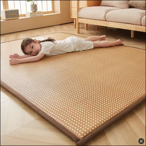 <span class=keywords><strong>Tapis</strong></span> <span class=keywords><strong>de</strong></span> sol lavable en <span class=keywords><strong>bambou</strong></span> tressé <span class=keywords><strong>pour</strong></span> chambre à coucher, antidérapant et doux, <span class=keywords><strong>tapis</strong></span> rafraîchissant d'été <span class=keywords><strong>pour</strong></span> salon, <span class=keywords><strong>tapis</strong></span> bohème en paille - Product Image 1