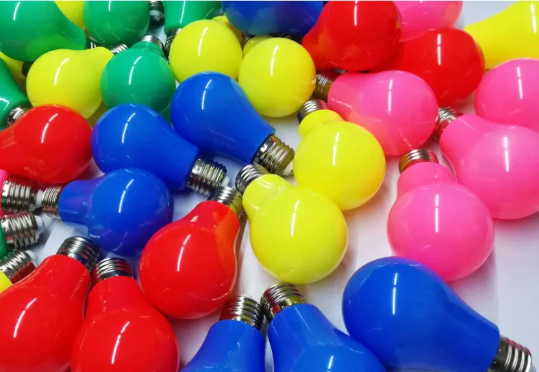 Mini bombilla colorida 2W 3W G45 bombilla LED B22 base bombilla LED decorativa para el hogar