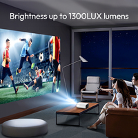 Q7 Portable Full HD 1080P WiFi Projecteur BT 200 LED Home Cinéma Cinéma Android 11 Fonctionnement Mise au point automatique pour Android 11 Fonctionnement