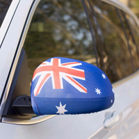 Vente en gros de housses de rétroviseurs de voiture imprimées avec le drapeau national australien