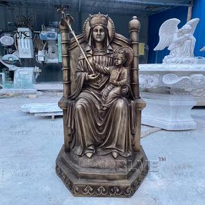 Estatua <span class=keywords><strong>de</strong></span> Bronce <span class=keywords><strong>de</strong></span> <span class=keywords><strong>la</strong></span> Virgen María, Tamaño Real, para Jardín o Iglesia, con <span class=keywords><strong>la</strong></span> Virgen María Sentada con el Niño Jesús - Product Image 3