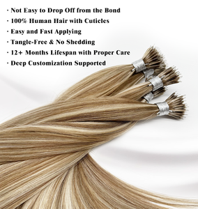 100% russe Remy Nano Tip Extensions de cheveux bouclés naturels en gros Nano Ring Extensions de cheveux humains - Product Image 4