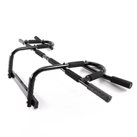 Barre de traction murale pour fitness à domicile avec poignées en EVA, installation facile, fixation par vis pour porte, tube en acier noir