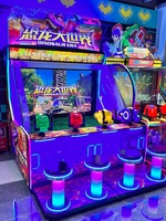 Jeux d'arcade à pièces, 4 joueurs, tir à l'eau de dinosaures, machine de jeu à tickets, jeu d'amusement pour le divertissement familial