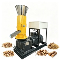 Machine à granulés de biomasse 500 kg/h à commande directe d'usine avec armoire de contrôle et moteur en cuivre pur 37 kW