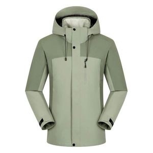 Veste Softshell Homme Imprimée, Doublée Polaire, Imperméable, Coupe-Vent, Chaude et Légère pour Activités de Plein Air, Grande Taille, avec Fermeture Éclair - Product Image 4