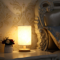 Lampe de table à clip avec abat-jour en tissu à LED dimmable, veilleuse tactile, petite lampe de chevet pour chambre à coucher, salon, lecture, bureau