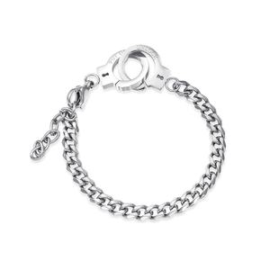 New Design Wholesale Custom Fashion Waterproof Stainless Steel Handcuff Cuban <b>Chain</b> Bracelet - Product Image 5