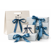 Sac cadeau de luxe personnalisé imprimé avec dorure à chaud, fermeture magnétique, réutilisable, écologique, recyclable, avec poignées perforées et emballage à nœud pour