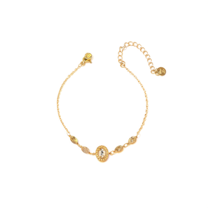 Pulsera de Cristal, Acero Inoxidable 316L, Chapado en Oro PVD, Joyería Sostenible y Resistente para Mujer - Product Image 2