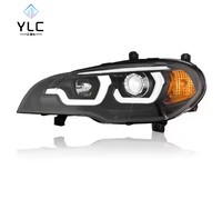 Actualización de Faros Delanteros con Luz de Señalización H1 para BMW X5 E70, Faros Delanteros 2007-2013, Faros Halógenos y Xenón