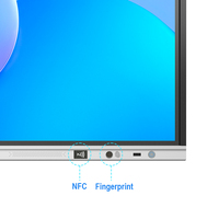 Интерактивная доска с LCD-дисплеем 4K, NFC-камерой, поддержкой Android/Windows, 40-точечным ИК-сенсорным экраном, для конференций, все в одном