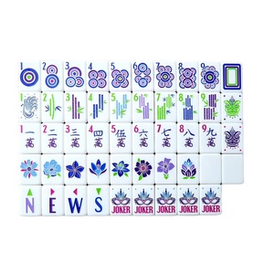 Set Mahjong Americano all'Ingrosso con Design a Strisce Zebrate a 4 Strati per Natale, Compleanno, Gioco in Famiglia Oh My God - Product Image 1