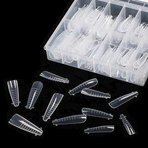Puntas de Uñas Cuadradas para Manicura Francesa, Herramienta de Extensión de Doble Forma, Modelo de Dedo, Molde de Gel de Construcción Rápida, Sistema de Construcción de Uñas para Salón - Product Image 6