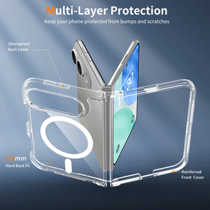 Nouvelle coque magnétique transparente 2026 pour iPhone 18 Fold, fine, anti-rayures, antichoc, pour téléphone pliable - Product Image 5