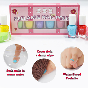 Esmalte de <span class=keywords><strong>Uñas</strong></span> KUDAN para Niños, a Base de Agua, No Tóxico, Desprendible, Sin Olor, Secado Rápido, Colores <span class=keywords><strong>Pastel</strong></span> Brillantes, Seguro para la Piel, Set de Esmalte de <span class=keywords><strong>Uñas</strong></span> para Regalo - Product Image 1