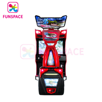 Funspace Wholesale Machine de jeu d'arcade de course automobile 42 pouces à monnayeur, simulateur de conduite