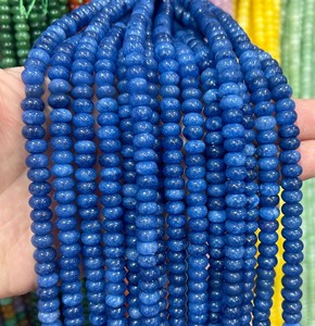 Perles de pierres précieuses naturelles 5x8mm, perles rondes, pierre colorée, <span class=keywords><strong>apatite</strong></span> bleue/cristal, plus de choix de perles rondes pour la fabrication de bijoux - Product Image 6