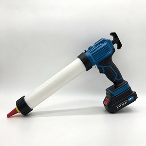 Pistolet à mastic électrique sans fil 300 ml pour cartouche, pistolet à colle pour verre, pistolet de remplissage de mastic pour tubes rigides 60 à 210 mm par minute, pistolet à vitesse variable - Product Image 4