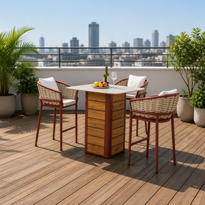 Juego de Sofás de Aluminio con Diseño de Lujo para Jardín, Patio u Hotel, con Sillas y Mesa Impermeables para Exteriores, con Cojines Confortables - Product Image 3