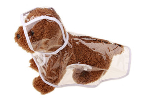 Vestiti per cani impermeabili multifunzionali di vendita caldi felpa con cappuccio colorata trasparente impermeabile per animali domestici - Product Image 6